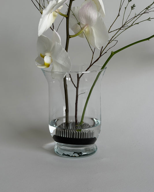 Vintage Clear Glass Vase