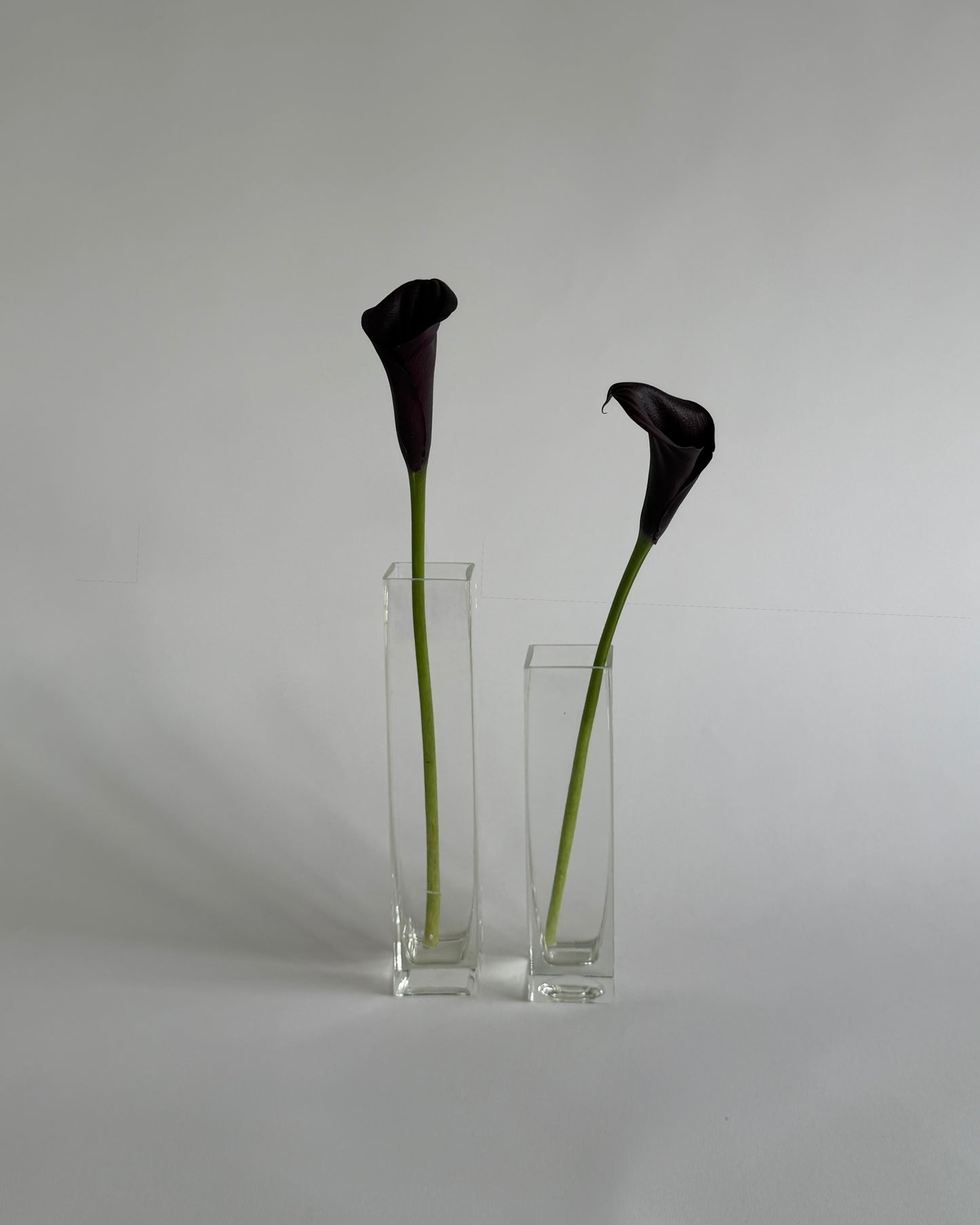Vintage Geometric Glass Vases – Set of 2