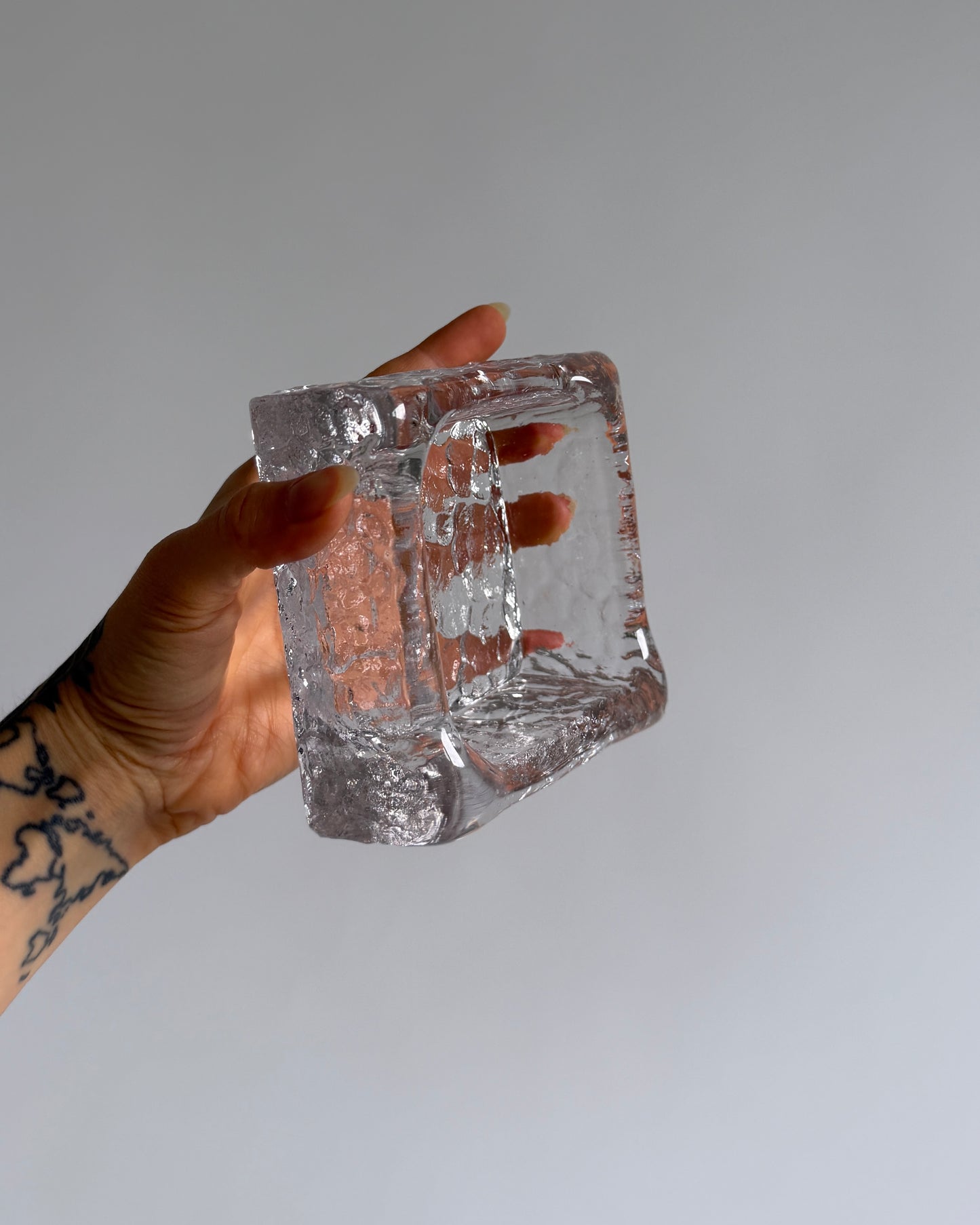 Textured Glass Bowl