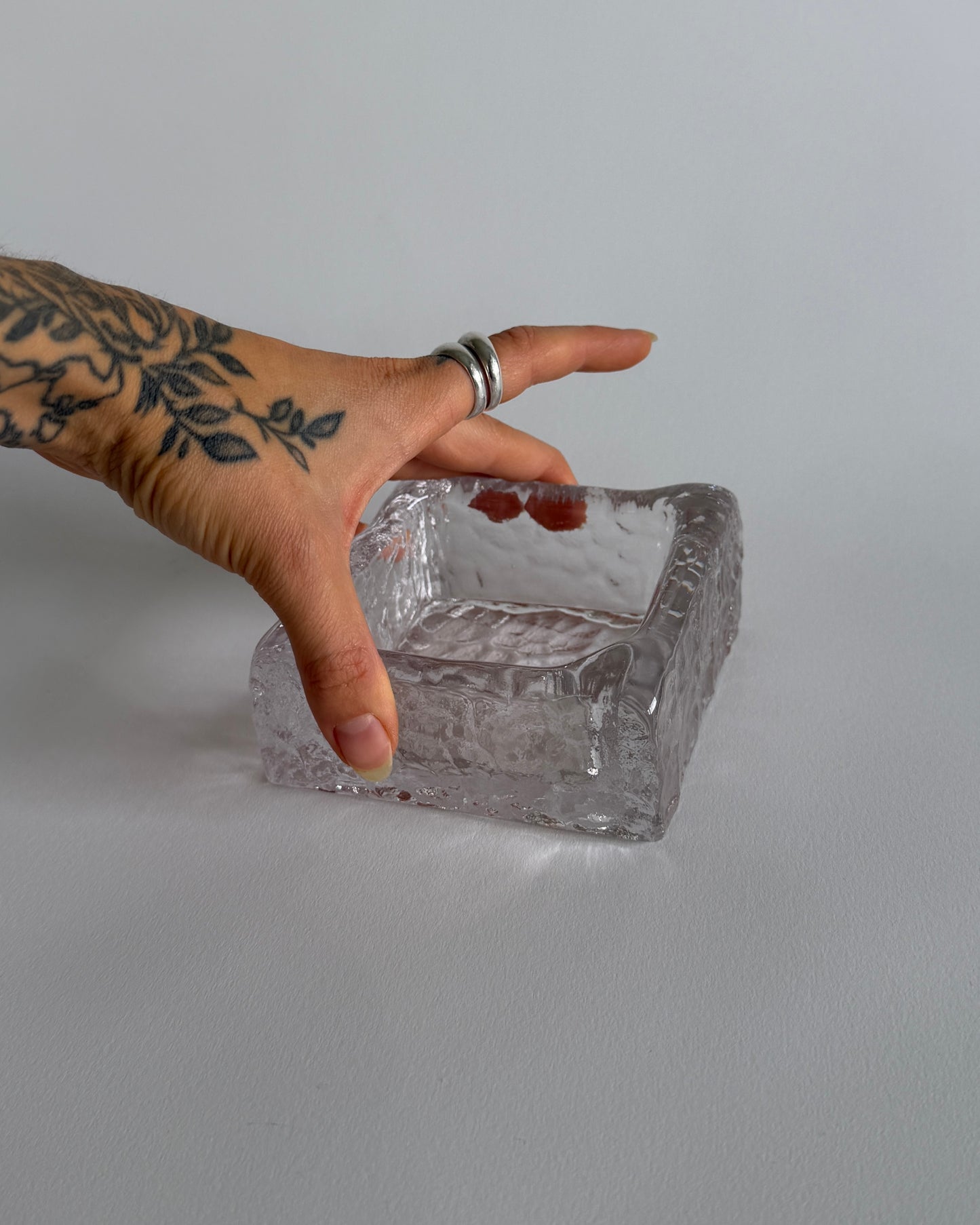 Textured Glass Bowl