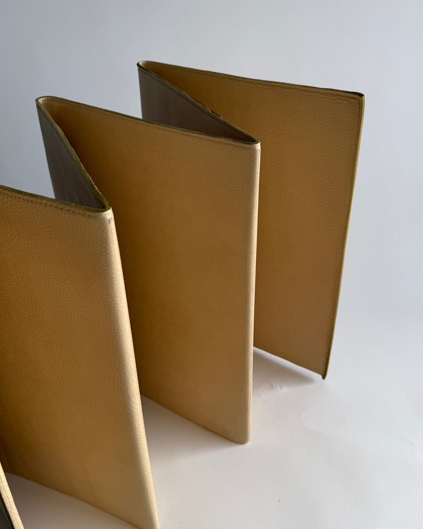 Vintage Leather Magazine Rack