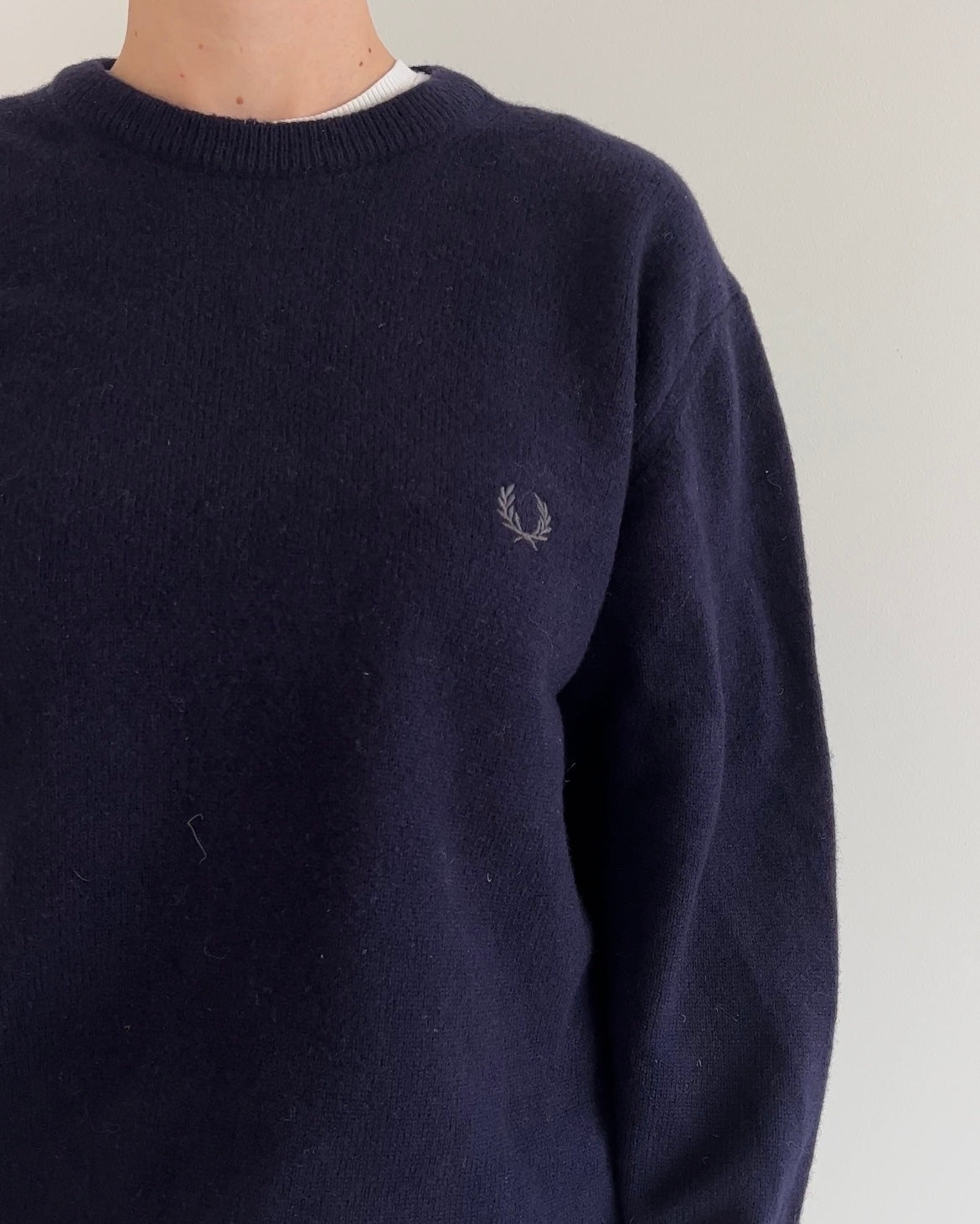 Fred Perry Pullover Navy Blue