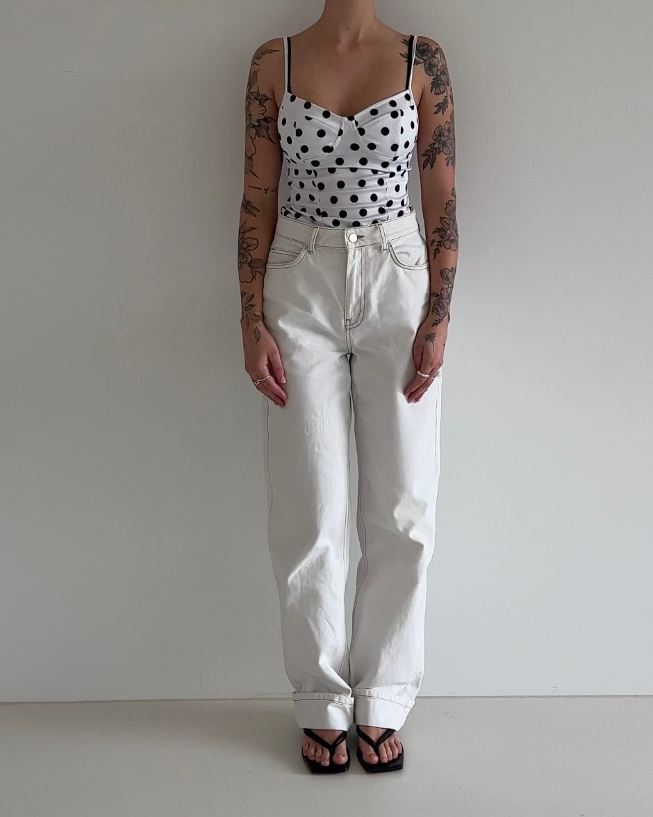 White Body with Dots