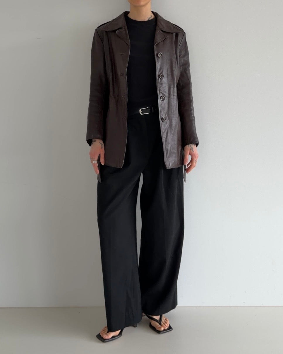 Vintage Leather Jacket Brown