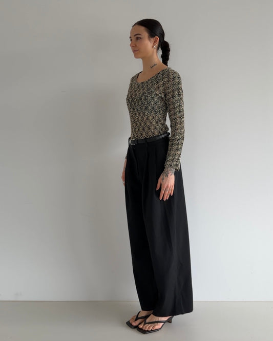 Crocheted Style Bodysuit