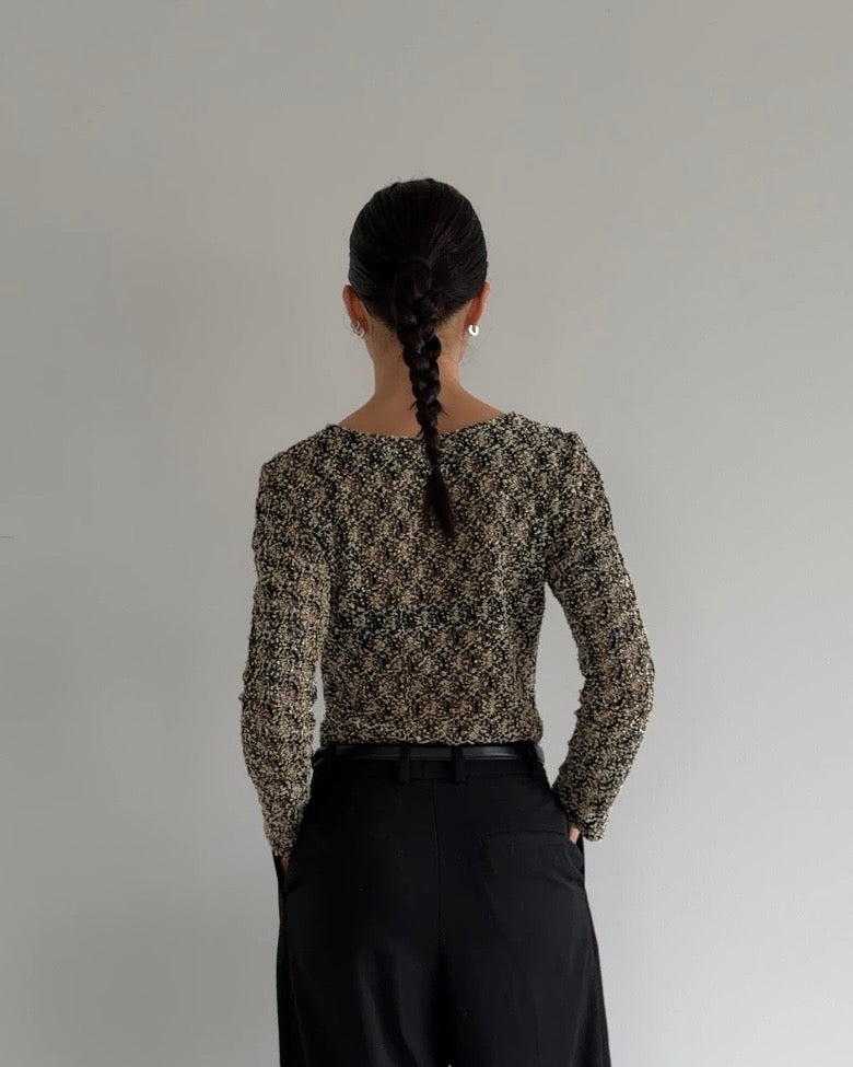 Crocheted Style Bodysuit