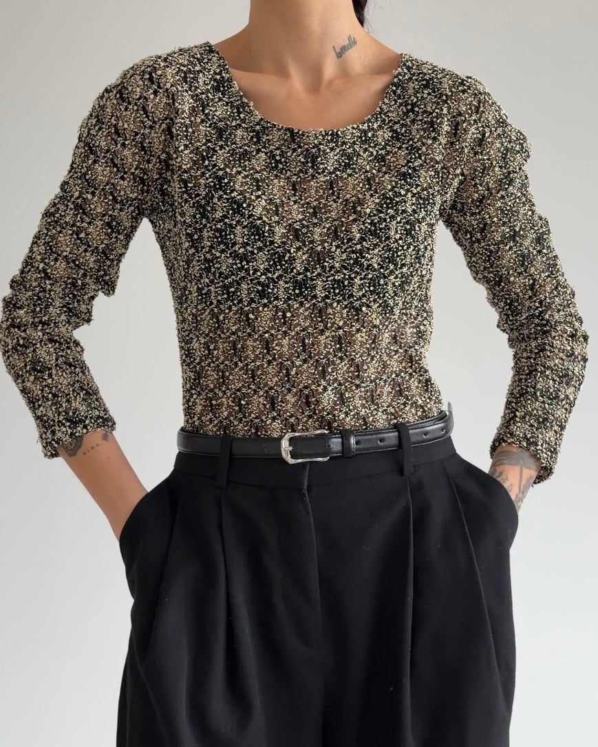 Crocheted Style Bodysuit