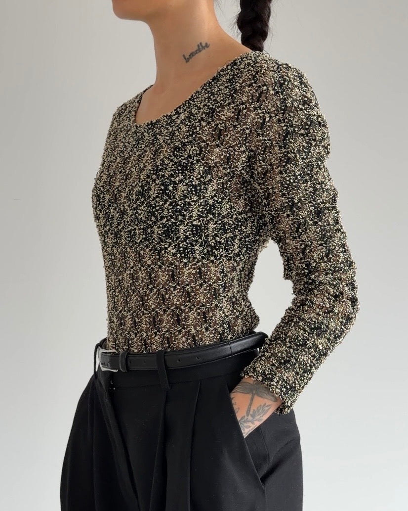 Crocheted Style Bodysuit