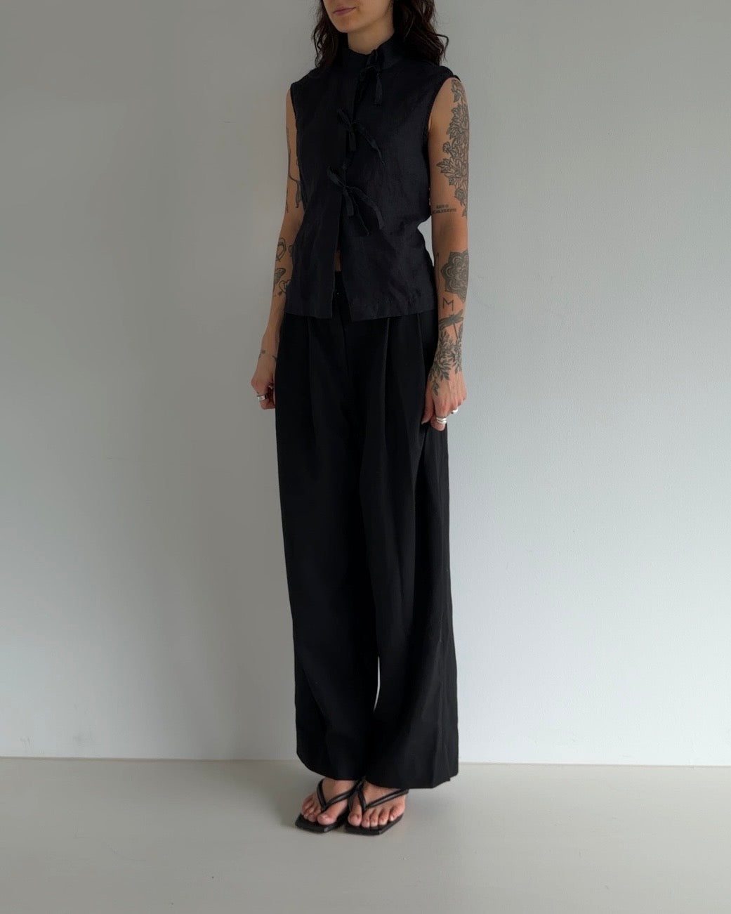 Reworked Vintage Top Black