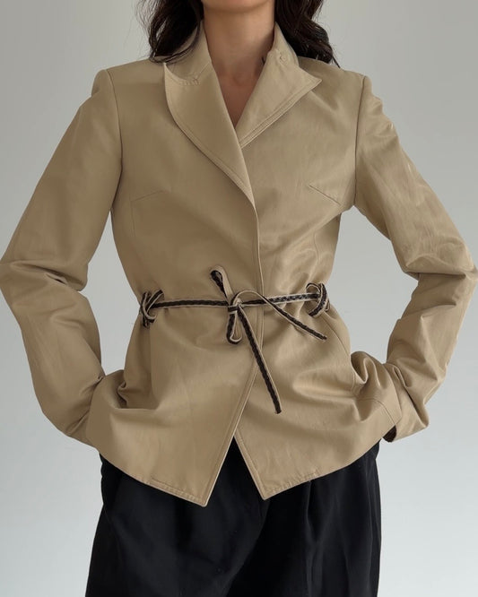 Vintage Minimalist Belted Jacket