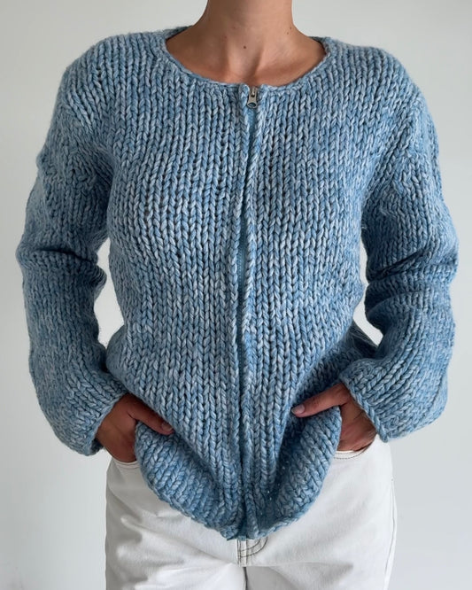 Knitted Vest Blue