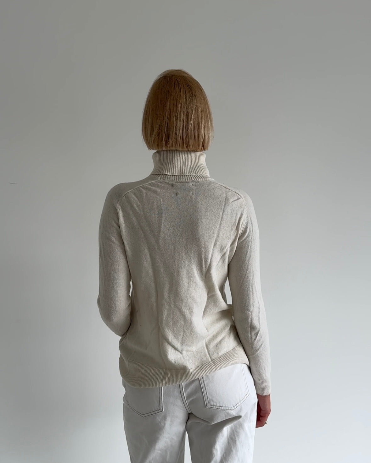 Wool Turtleneck White