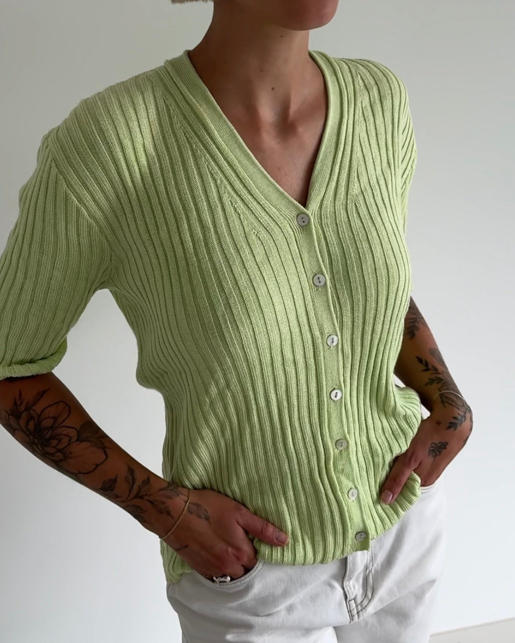 Short Sleeve Pullover Green