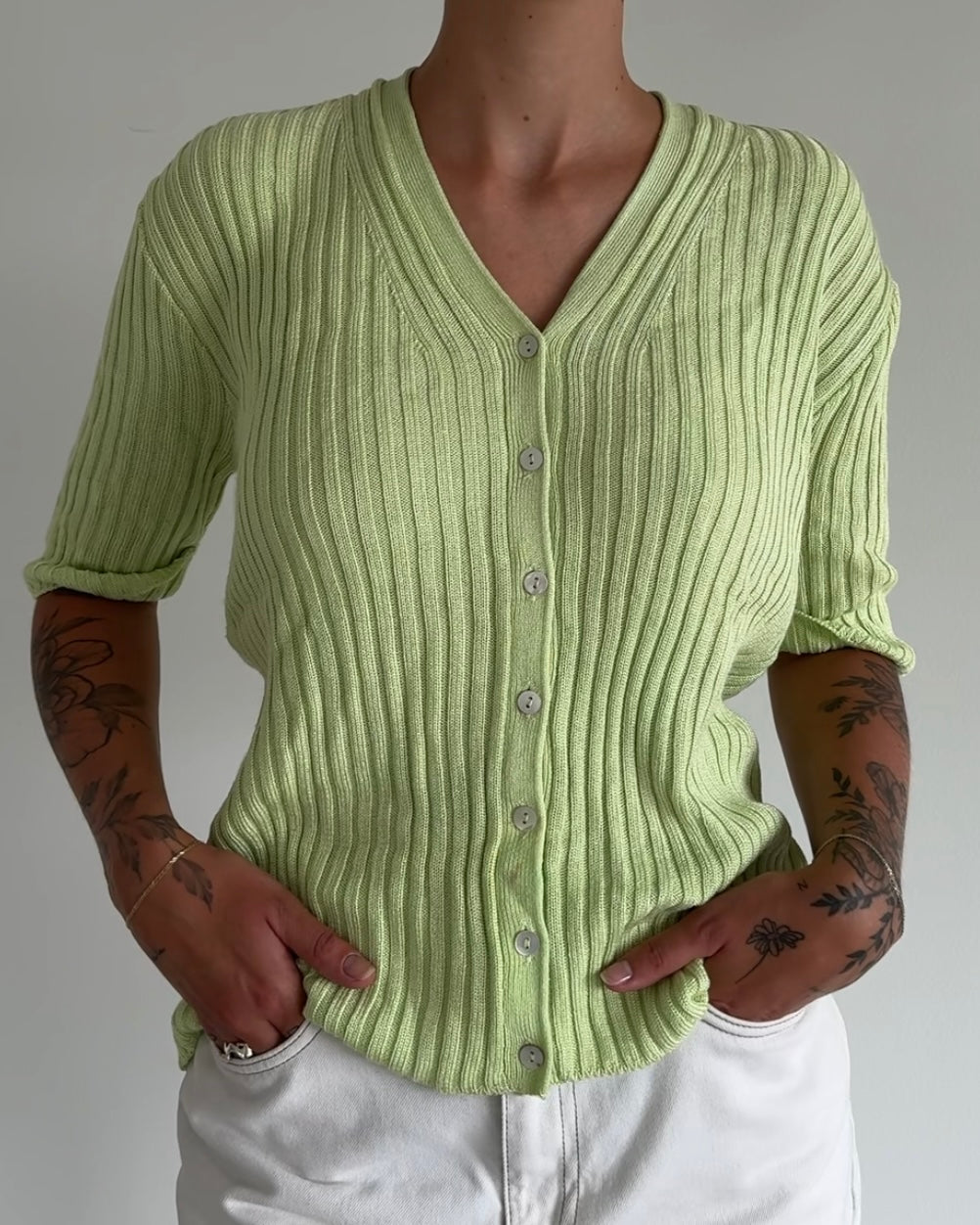 Short Sleeve Pullover Green