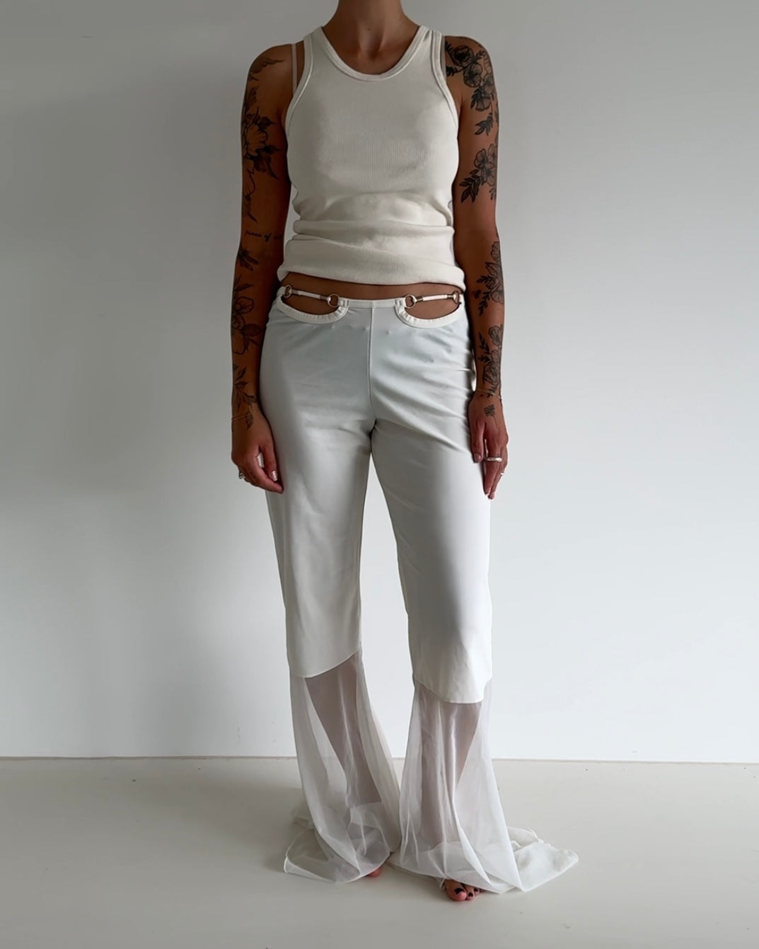 Flowy Pants White