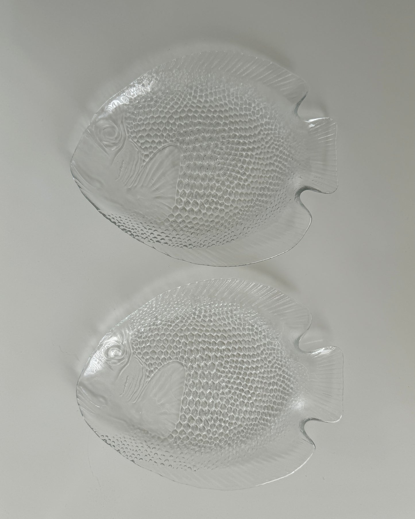 Fish Plate  from Arcoroc Arc, 1970s small Set of 2