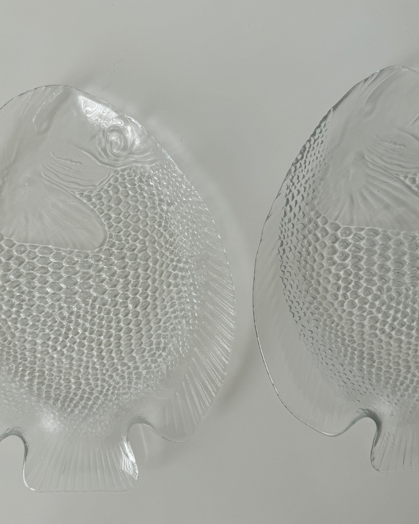 Fish Plate  from Arcoroc Arc, 1970s small Set of 2