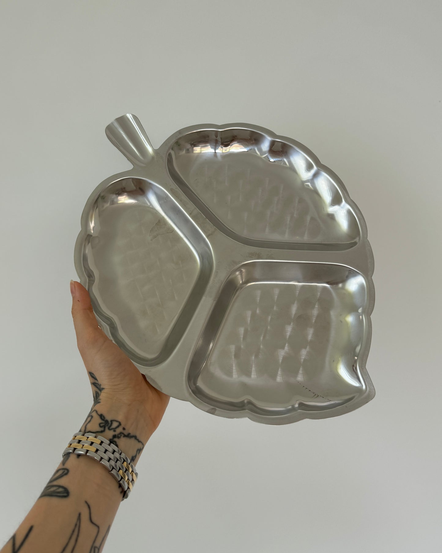 Stainless Steel Snack Plate Big