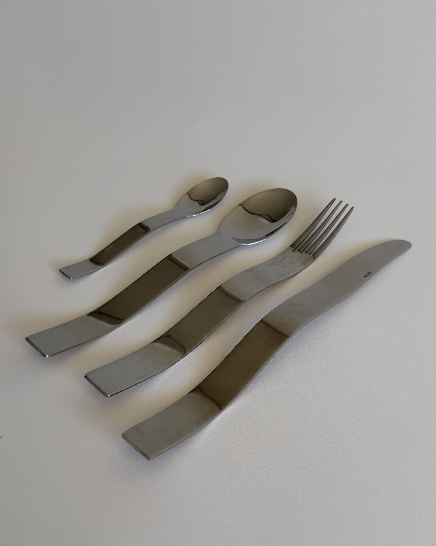 INOX Stainless Steel Flatware – Space Age Modernist Cutlery/Post Modern