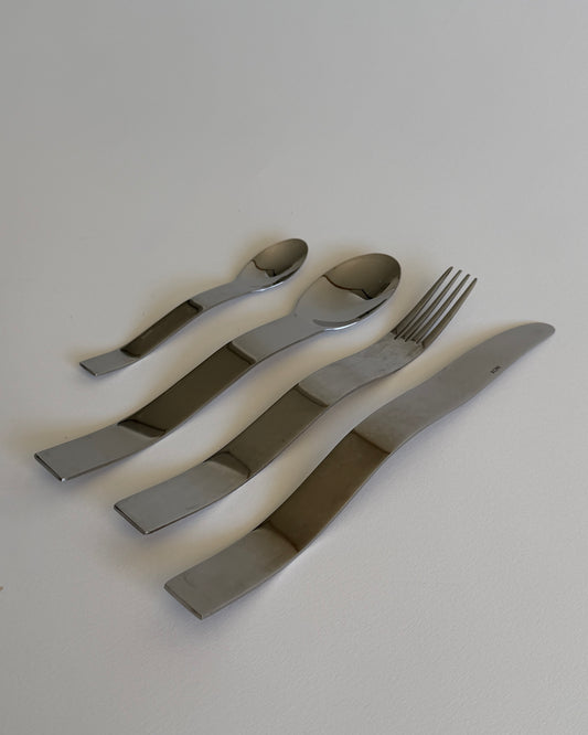 INOX Stainless Steel Flatware – Space Age Modernist Cutlery/Post Modern