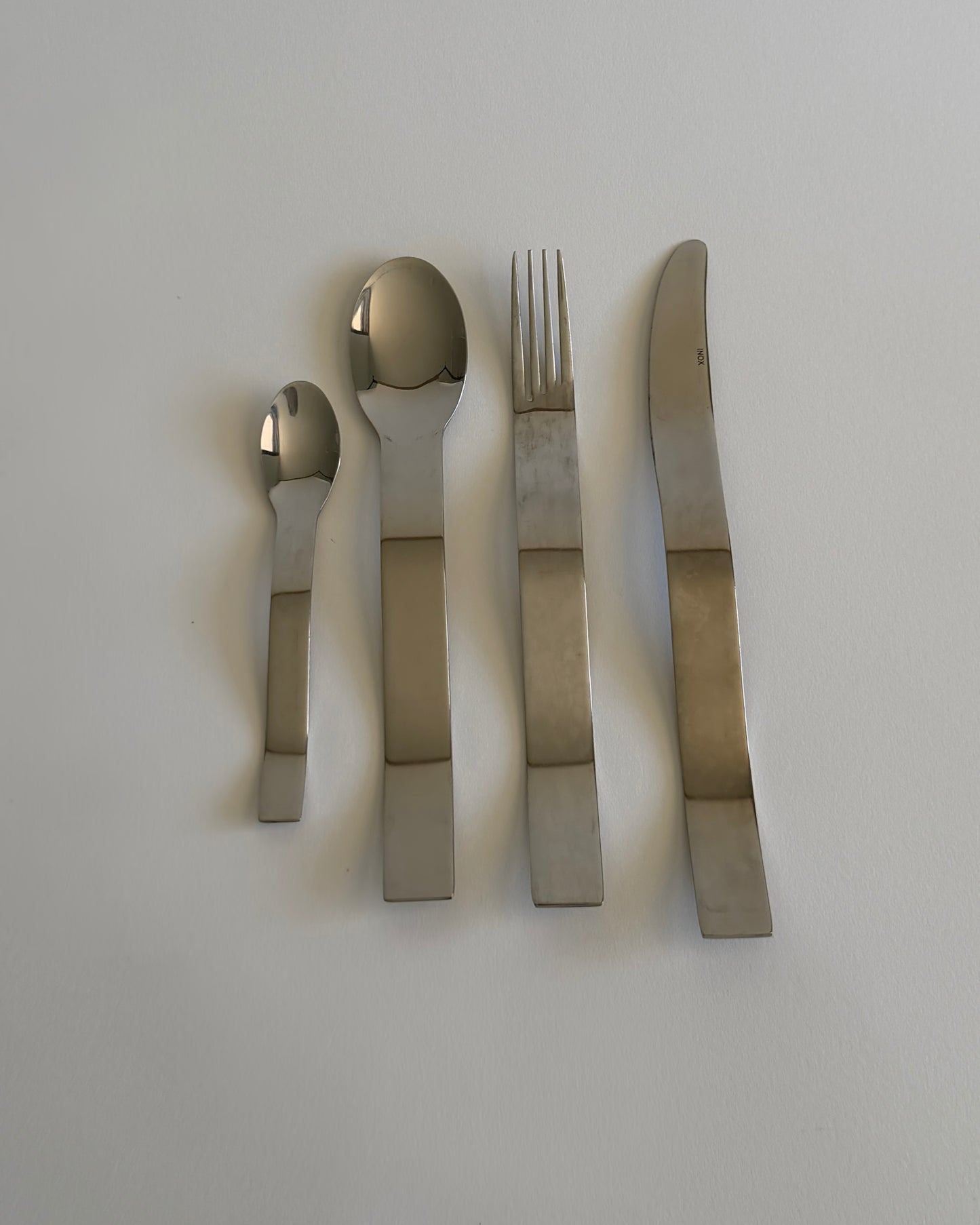 INOX Stainless Steel Flatware – Space Age Modernist Cutlery/Post Modern