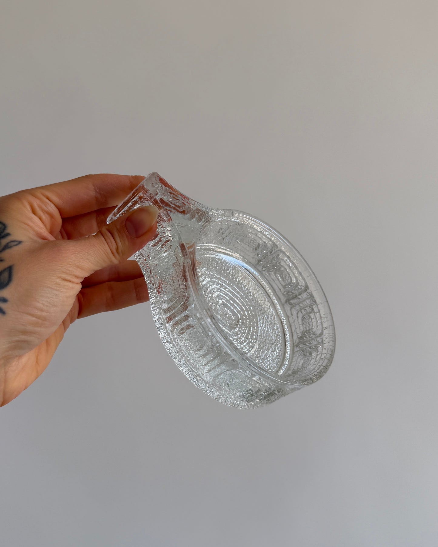 Set of 5 Vintage Oberglas Austria Stackable Glass Cup