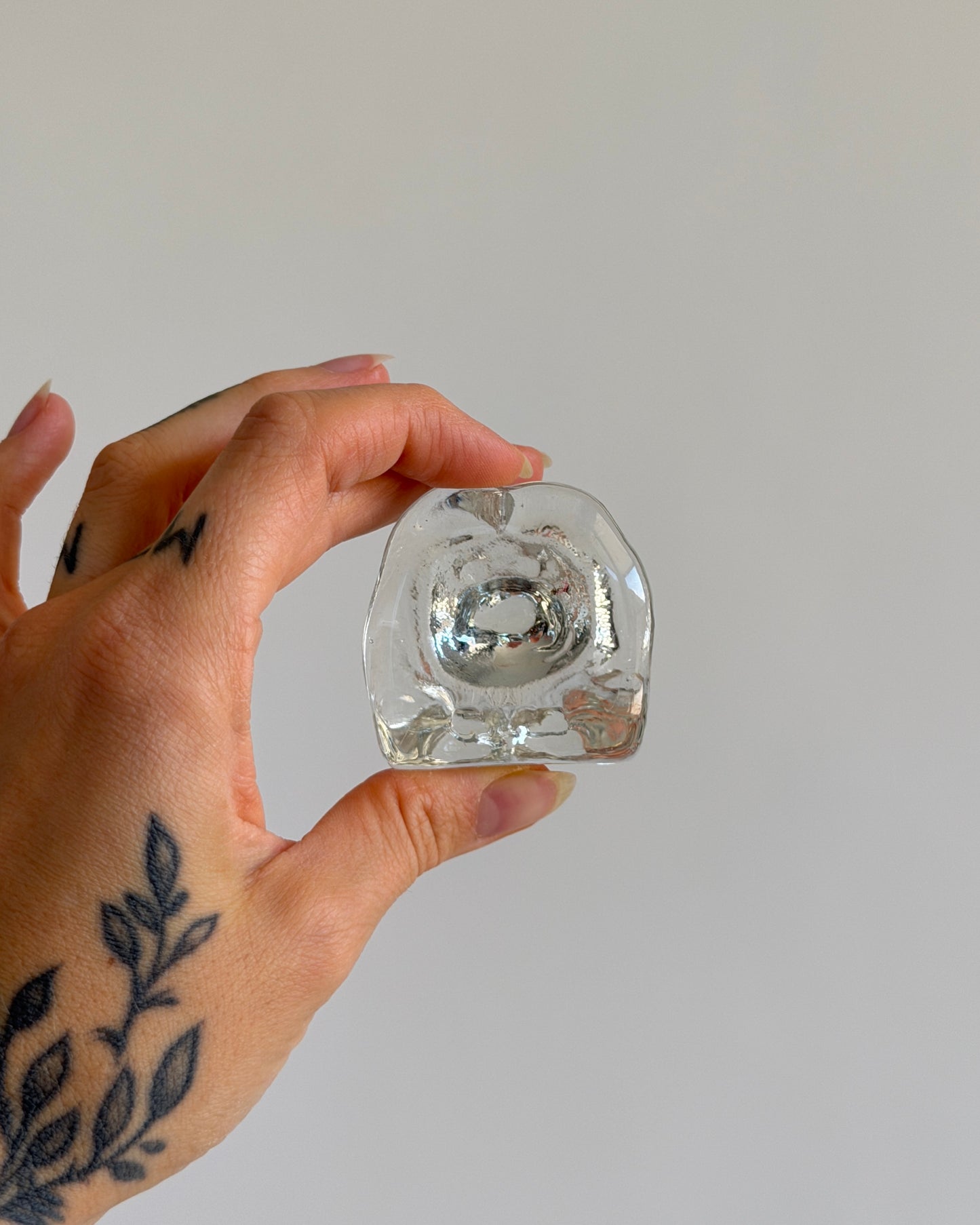 Set of 2 Vintage Glass Animal Figures