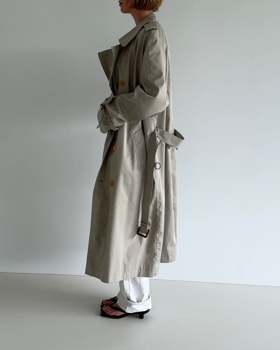 Oversized Trenchcoat Light Grey/Beige