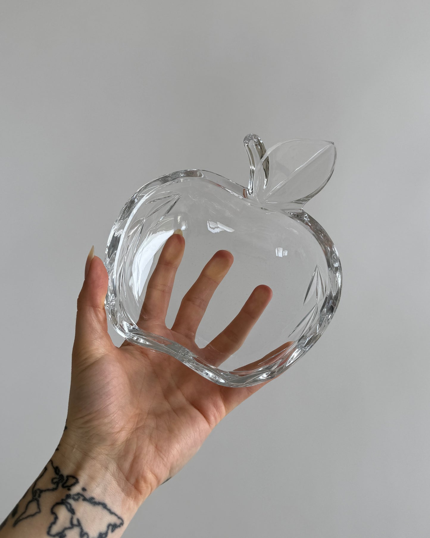 Apple Glass Bowl
