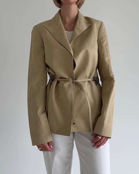 Vintage Minimalist Belted Jacket