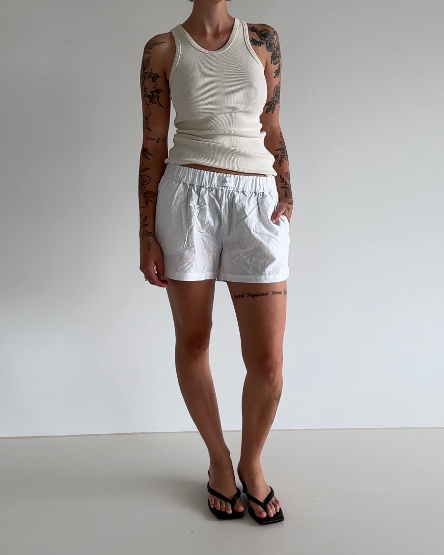 White Shorts Hibou