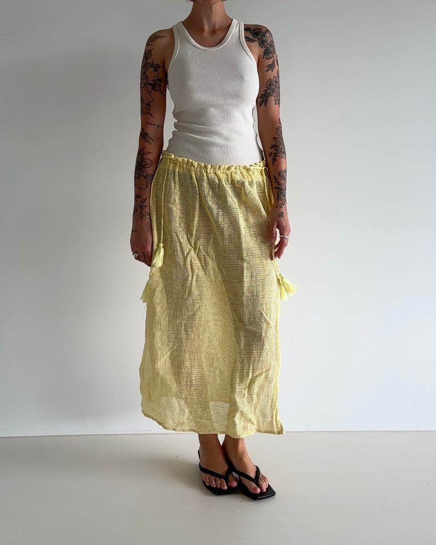 Yellow Beach Skirt