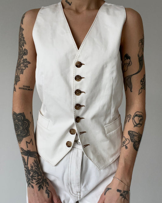 Vest White D&G